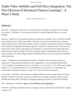 TriplePlayer Abstract